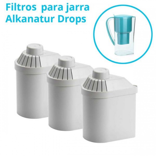 Pack 3 filtros Alkanatur Drops (1200 litros)